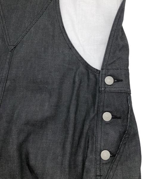 ESTNATION（エストネーション）ESTNATION (エストネーション) コットンデニムオーバーオールワンピース グレー サイズ:36の古着・服飾アイテム