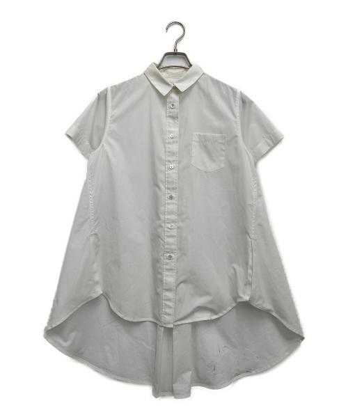 sacai（サカイ）sacai (サカイ) ロングシャツ ホワイト サイズ:2の古着・服飾アイテム