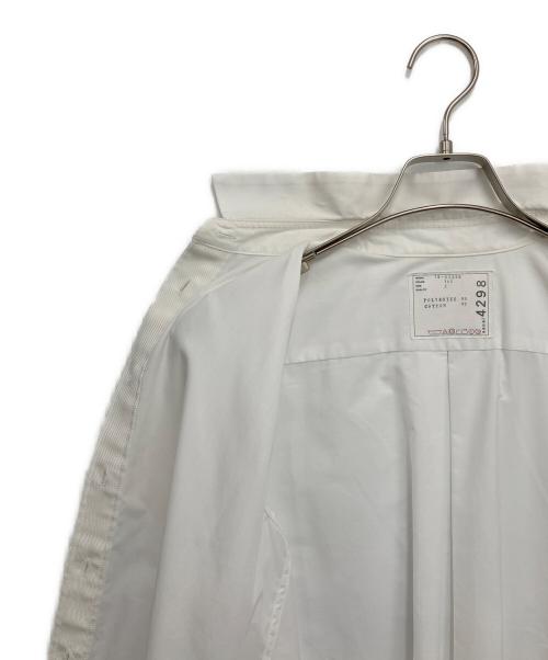 sacai（サカイ）sacai (サカイ) ロングシャツ ホワイト サイズ:2の古着・服飾アイテム