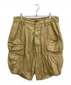KAPITALキャピタル）の古着「カットオフカーゴハーフパンツ」｜ベージュ