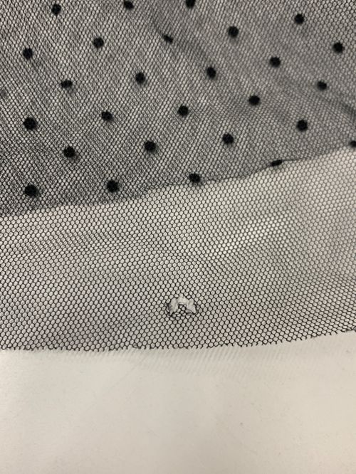 ARPEGE STORY（アルページュストーリー）Arpege story (アルページュストーリー) チュールドットスカート ブラック サイズ:2の古着・服飾アイテム