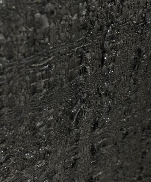 ARPEGE STORY（アルページュストーリー）ARPEGE STORY (アルページュストーリー) パールボタンツイードペプラムジレ ブラック サイズ:2の古着・服飾アイテム