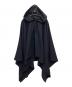 COMME des GARCONS HOMME DEUX（コムデギャルソン オム ドゥ）の古着「ウールギャバジンフーデッドポンチョ」｜ネイビー