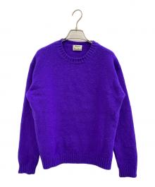 Acne studios（アクネ ストゥディオス）の古着「SAMARA WOOL クルーネックニット」｜パープル