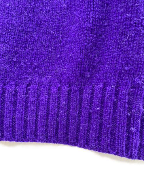 Acne studios（アクネ ストゥディオス）Acne studios (アクネ ストゥディオス) SAMARA WOOL クルーネックニット パープル サイズ:XSの古着・服飾アイテム