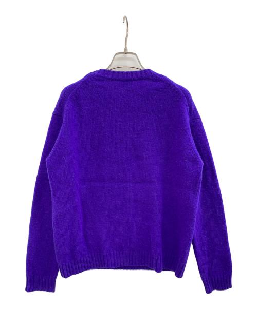 Acne studios（アクネ ストゥディオス）Acne studios (アクネ ストゥディオス) SAMARA WOOL クルーネックニット パープル サイズ:XSの古着・服飾アイテム