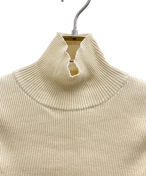 AURALEE（オーラリー）AURALEE (オーラリー) Ron Herman (ロンハーマン) タートルリブニット ベージュの古着・服飾アイテム