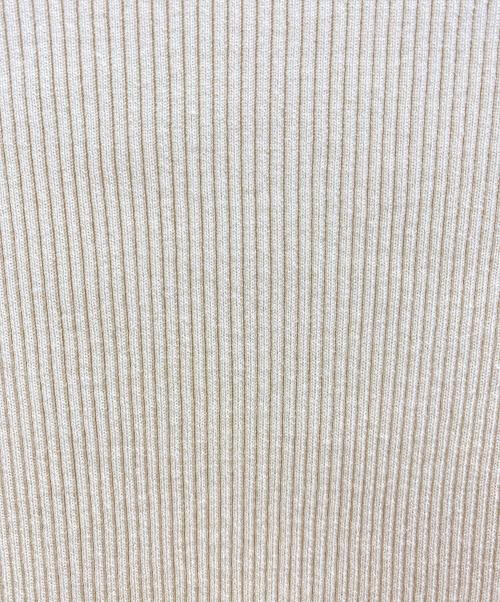 AURALEE（オーラリー）AURALEE (オーラリー) Ron Herman (ロンハーマン) タートルリブニット ベージュの古着・服飾アイテム