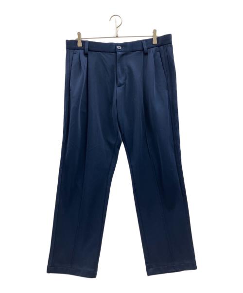 adidas（アディダス）adidas (アディダス) CLUBHAUS (クラブハウス) ワイドテーパードパンツ ネイビー サイズ:92cm 未使用品の古着・服飾アイテム