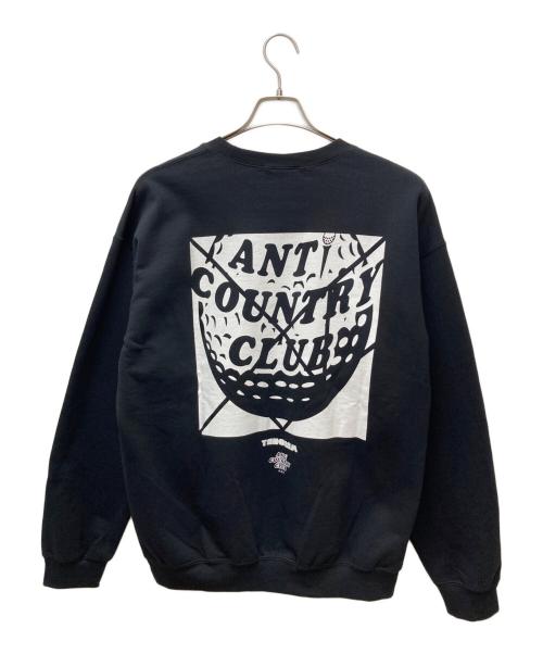 ANTI COUNTRY CLUB（アンタイ カントリー クラブ）ANTI COUNTRY CLUB (アンチカントリークラブ) tangram (タングラム) クルーネックスウェット ブラック サイズ:Lの古着・服飾アイテム