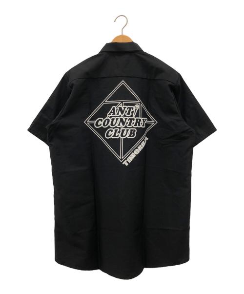 ANTI COUNTRY CLUB（アンタイ カントリー クラブ）ANTi COUNTRY CLUB (アンチカントリークラブ) TANGRAM (タングラム) ワークシャツ ブラック サイズ:Lの古着・服飾アイテム