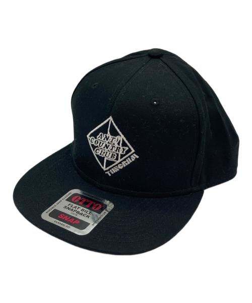 ANTI COUNTRY CLUB（アンタイ カントリー クラブ）ANTI COUNTRY CLUB (アンチカントリークラブ) tangram (タングラム) スナップバックキャップ ブラックの古着・服飾アイテム