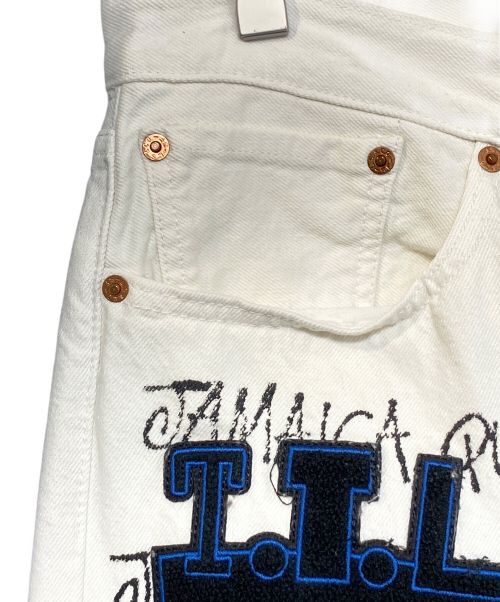 Denim Tears（デニムティアーズ）Denim Tears (デニムティアーズ) stussy (ステューシー) OUR LEGACY (アワーレガシー) 501デニムパンツ ホワイト サイズ:34の古着・服飾アイテム