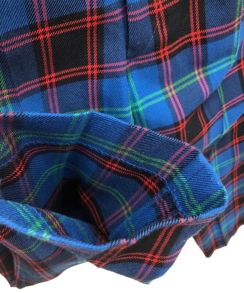 NEAT（ニート）NEAT (ニート) WOOL MULTI CHECK PANTS ブルー サイズ:Lの古着・服飾アイテム