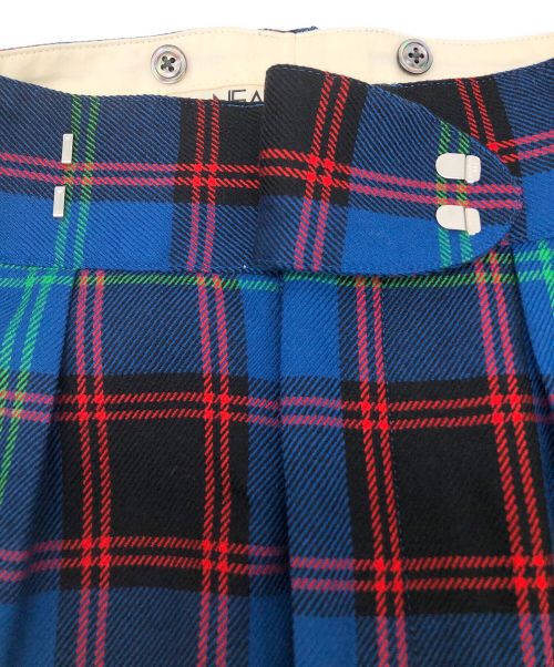 NEAT（ニート）NEAT (ニート) WOOL MULTI CHECK PANTS ブルー サイズ:Lの古着・服飾アイテム