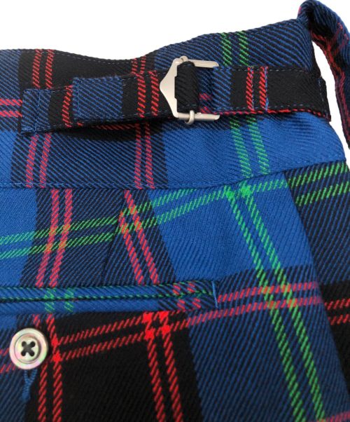NEAT（ニート）NEAT (ニート) WOOL MULTI CHECK PANTS ブルー サイズ:Lの古着・服飾アイテム