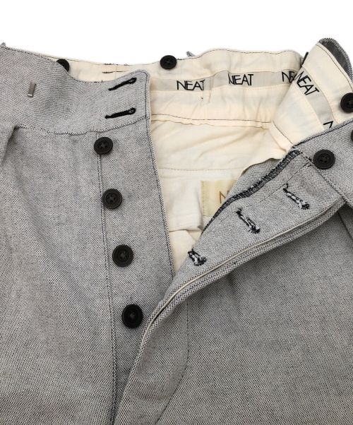 NEAT（ニート）NEAT (ニート) ハイウエストコットンパンツ グレー サイズ:Sの古着・服飾アイテム
