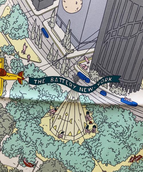 HERMES（エルメス）HERMES (エルメス) カレ90 グレー サイズ:-の古着・服飾アイテム