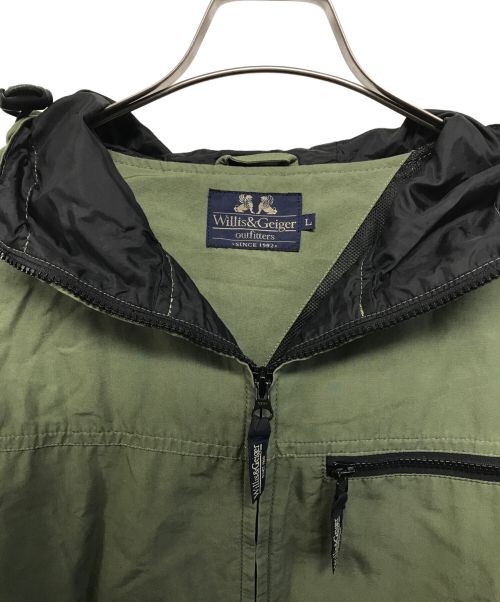 Willis&Geiger（ウィリスアンドガイガー）Willis&Geiger (ウィルスガイガー) フーデッドジャケット カーキ サイズ:Lの古着・服飾アイテム