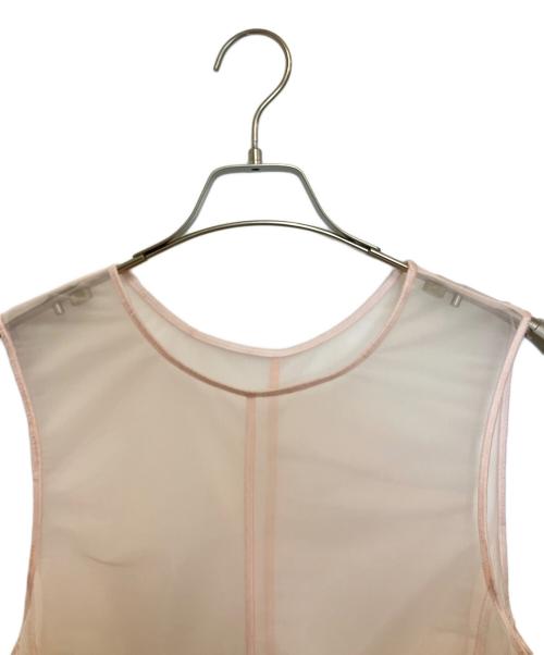 H BEAUTY&YOUTH（エイチ ビューティー&ユース）H BEAUTY&YOUTH (エイチ ビューティー&ユース) シアースムースドレス ピンク サイズ:Mの古着・服飾アイテム