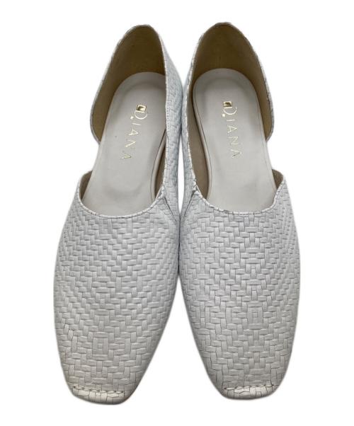 DIANA（ダイアナ）DIANA (ダイアナ) メッシュシューズ ホワイト サイズ:24 1/2の古着・服飾アイテム