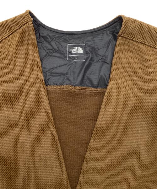 THE NORTH FACE（ザ ノース フェイス）THE NORTH FACE (ザ ノース フェイス) EXPLORE TECSWEATER CARDIGAN ブラウン サイズ:Lの古着・服飾アイテム