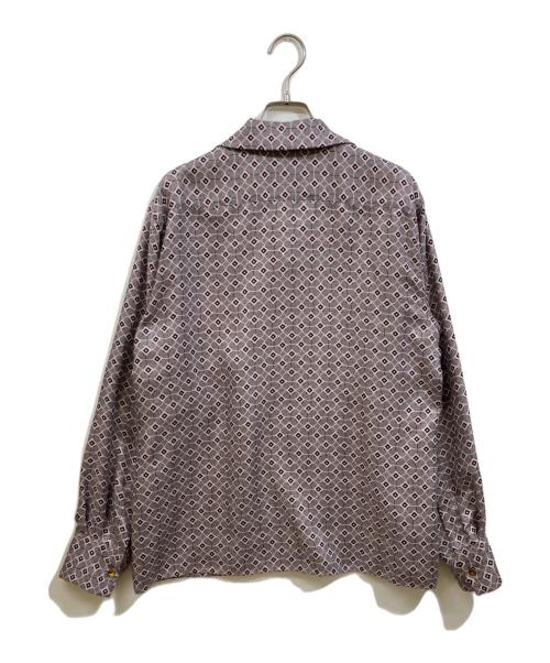 6(ROKU) BEAUTY&YOUTH（ロク ビューティーアンドユース）6(ROKU) BEAUTY&YOUTH (ロク ビューティーアンドユース) SQUARE LINE SHIRT ピンク サイズ:Freeの古着・服飾アイテム