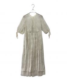 Mystrada（マイストラーダ）の古着「ジンジャーエンブロイダリーワンピース」｜ベージュ