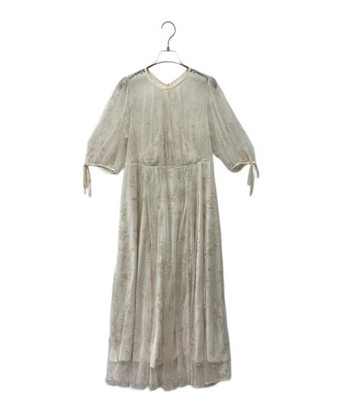 Mystrada（マイストラーダ）Mystrada (マイストラーダ) ジンジャーエンブロイダリーワンピース ベージュ サイズ:38の古着・服飾アイテム