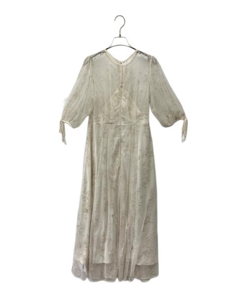 Mystrada（マイストラーダ）Mystrada (マイストラーダ) ジンジャーエンブロイダリーワンピース ベージュ サイズ:38の古着・服飾アイテム