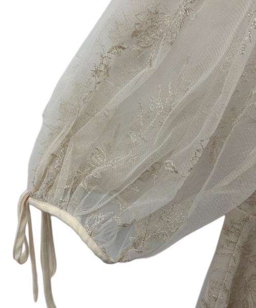 Mystrada（マイストラーダ）Mystrada (マイストラーダ) ジンジャーエンブロイダリーワンピース ベージュ サイズ:38の古着・服飾アイテム