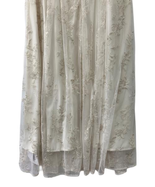 Mystrada（マイストラーダ）Mystrada (マイストラーダ) ジンジャーエンブロイダリーワンピース ベージュ サイズ:38の古着・服飾アイテム