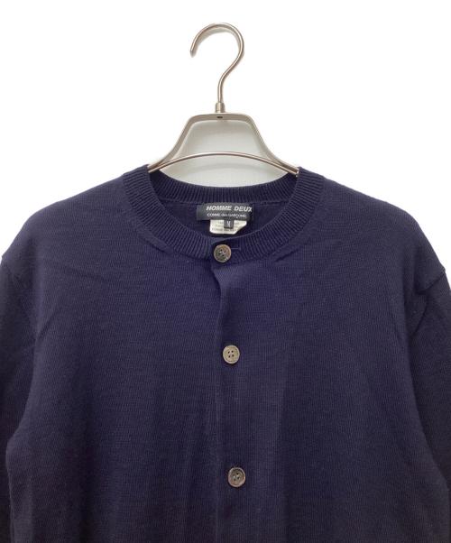 COMME des GARCONS HOMME DEUX（コムデギャルソン オム ドゥ）COMME des GARCONS HOMME DEUX (コムデギャルソン オム ドゥ) ウールカーディガン ネイビー サイズ:Ｍの古着・服飾アイテム