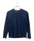 COMME des GARCONS HOMMEコムデギャルソン オム）の古着「ドットプリント長袖カットソー　HS-T009」｜ネイビー