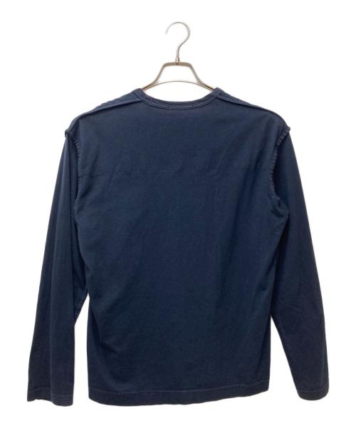 COMME des GARCONS HOMME（コムデギャルソン オム）COMME des GARCONS HOMME (コムデギャルソン オム) ドットプリント長袖カットソー　HS-T009 ネイビー サイズ:Ｓの古着・服飾アイテム