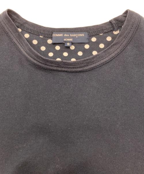 COMME des GARCONS HOMME（コムデギャルソン オム）COMME des GARCONS HOMME (コムデギャルソン オム) ドットプリント長袖カットソー　HS-T009 ネイビー サイズ:Ｓの古着・服飾アイテム