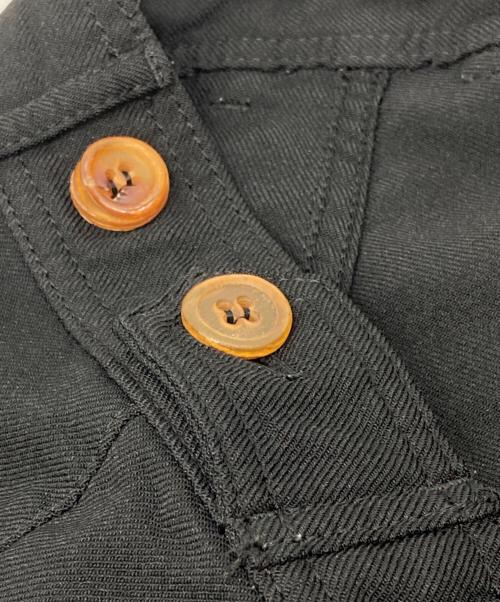 COMME des GARCONS HOMME DEUX（コムデギャルソン オム ドゥ）COMME des GARCONS HOMME DEUX (コムデギャルソン オム ドゥ) ポリ縮絨テーパードパンツ ブラック サイズ:XSの古着・服飾アイテム