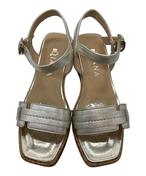 DIANA（ダイアナ）DIANA (ダイアナ) ストラップサンダル シルバー サイズ:Mの古着・服飾アイテム