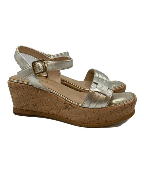 DIANA（ダイアナ）DIANA (ダイアナ) ストラップサンダル シルバー サイズ:Mの古着・服飾アイテム