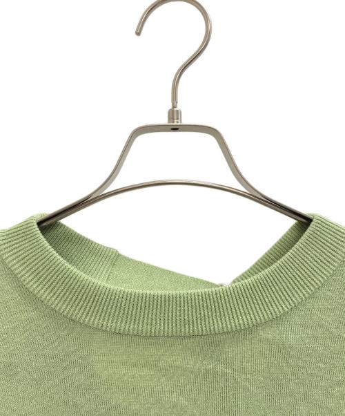 FOXEY NEWYORK（フォクシーニューヨーク）FOXEY NEWYORK (フォクシーニューヨーク) バックオープンニット 黄緑 サイズ:40の古着・服飾アイテム