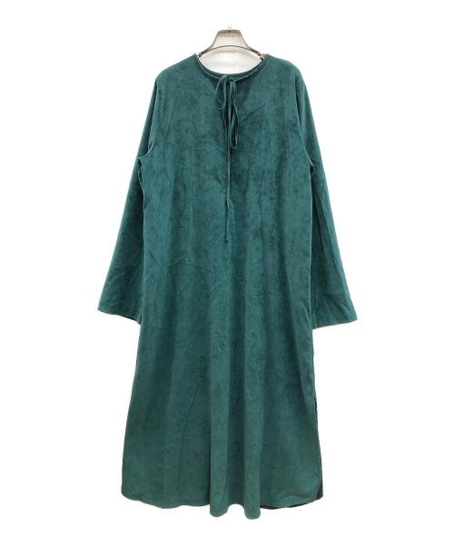 CITYSHOP（シティショップ）CITYSHOP (シティショップ) VELVETEEN KAFTAN DRESS グリーン サイズ:36の古着・服飾アイテム