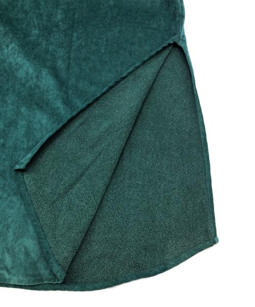 CITYSHOP（シティショップ）CITYSHOP (シティショップ) VELVETEEN KAFTAN DRESS グリーン サイズ:36の古着・服飾アイテム