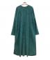 CITYSHOP（シティショップ）の古着「VELVETEEN KAFTAN DRESS」｜グリーン