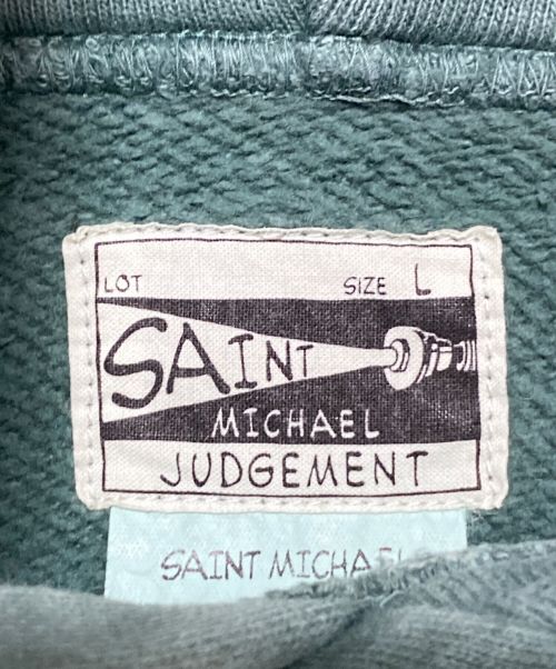 SAINT MICHAEL（セントマイケル）SAINT MICHAEL (セントマイケル) プルオーバーパーカー グリーン サイズ:Lの古着・服飾アイテム
