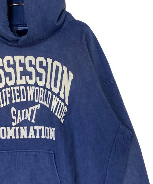 SAINT MICHAEL（セントマイケル）SAINT MICHAEL (セントマイケル) HOODIE POSSESSION ブルー サイズ:Lの古着・服飾アイテム