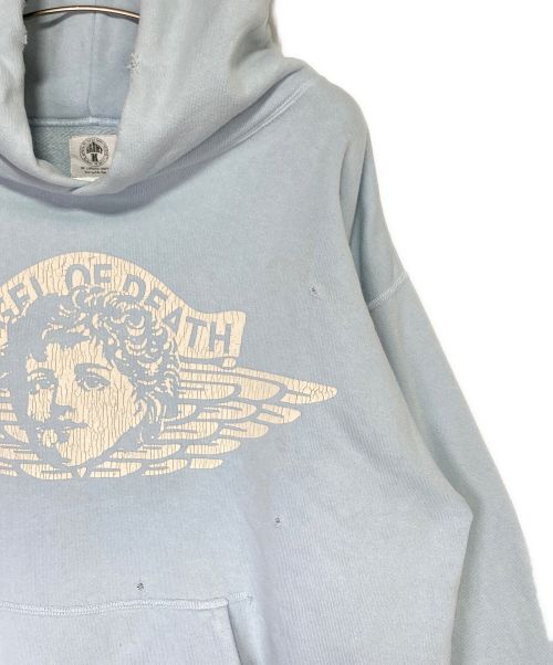 SAINT MICHAEL（セントマイケル）SAINT MICHAEL (セントマイケル) HOODIE angel ライトブルー サイズ:Mの古着・服飾アイテム