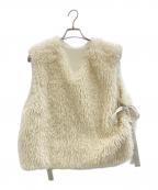 trefleトレフル）の古着「エコファー ベアベスト」｜アイボリー