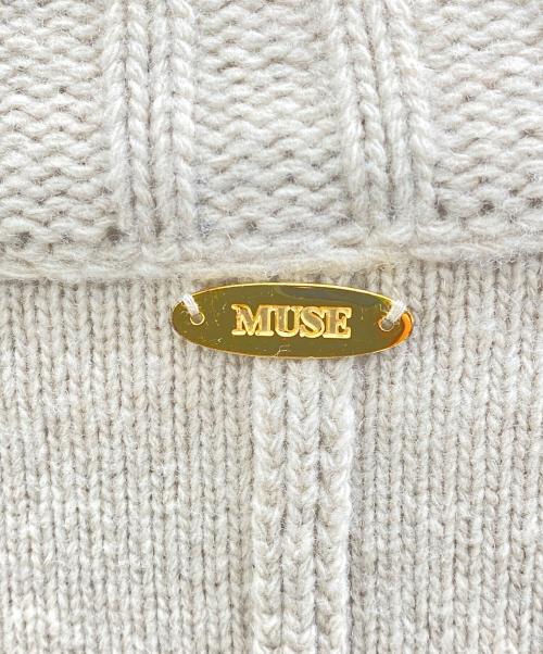 MUSE de Deuxieme Classe（ミューズ ドゥーズィエム クラス）MUSE de Deuxieme Classe (ミューズ ドゥーズィエム クラス) JADEタートルネックプルオーバー ベージュ サイズ:なしの古着・服飾アイテム