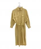 Whim Gazetteウィムガゼット）の古着「シャツワンピース」｜ベージュ