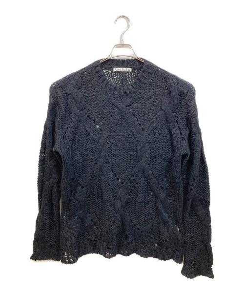 Acne studios（アクネ ストゥディオズ）Acne studios (アクネ ストゥディオス) モヘヤ混ローゲージニット ブラック サイズ:Sの古着・服飾アイテム